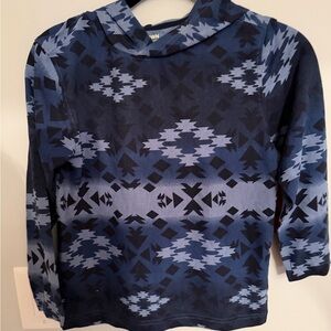 Patterned Blue Kids Hoodie Ruff Hewn  NWT 32.00